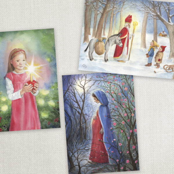 Postkarten-Set Advent