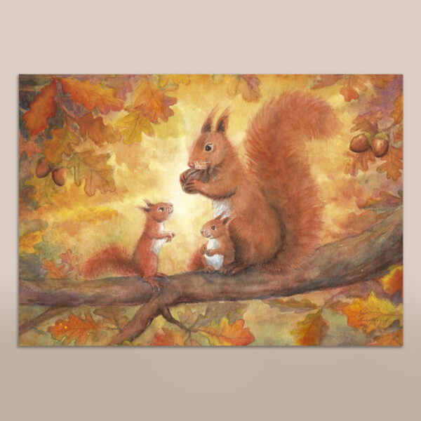 Poster Eichhörnchen A4