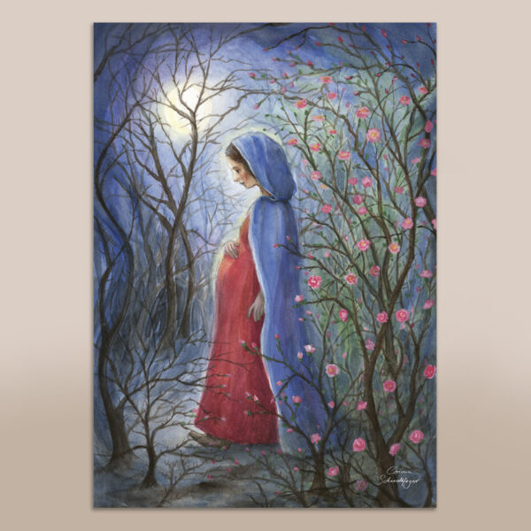 Poster Maria durch ein’ Dornwald ging A4