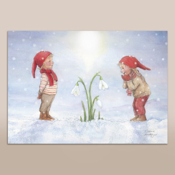 Poster Schneeglöckchen A4