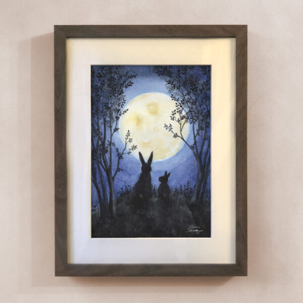 Poster Vollmond A4
