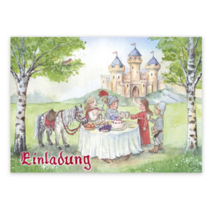Einladungskarten Ritter