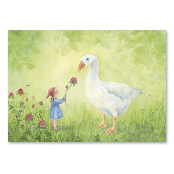 Wichtelmädchen und Gans